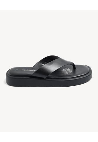 Sandalias Cruzadas  Para Mujer Negro Seven Seven Seven Seven