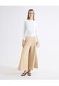 Pantalón Culotte Aberturas Laterales  Para Mujer Beige Seven Seven de Seven Seven