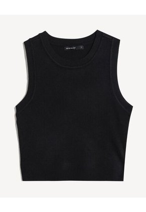 Camiseta Para Mujer Manga Sisa Cuello Redondo Color Negro Marca Seven Seven #28096418