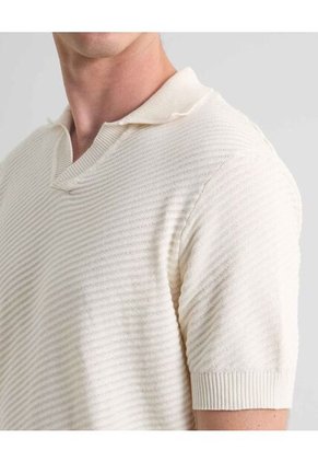 Polo Para Hombre Cuello Tejido Sin Bolsillo Color Crudo Marca Seven Seven #45110891