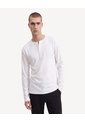 Camiseta Henley Tricot  Para Hombre Marfil Seven Seven de Seven Seven