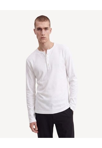 Camiseta Henley Tricot  Para Hombre Marfil Seven Seven Seven Seven