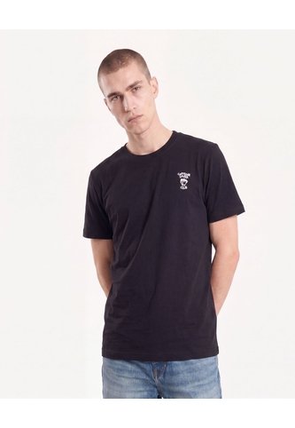 Camiseta Bordado Frontal  Para Hombre Negro Seven Seven Seven Seven