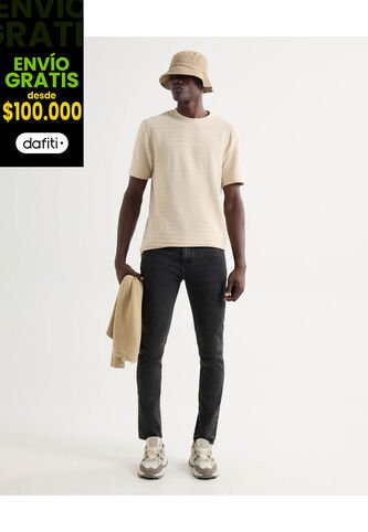 Jean Para Hombre Skinny Color Negro Marca Seven Seven #45160594 Seven Seven