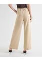 Pantalón Palazzo Bolsillos Diagonales  Para Mujer Beige Seven Seven de Seven Seven
