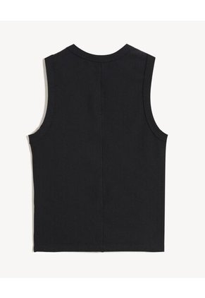 Camiseta Para Mujer Manga Sisa Cuello Redondo Color Negro Marca Seven Seven #28096388