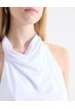Body Drapeado Espalda Descubierta  Para Mujer Blanco Seven Seven de Seven Seven