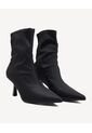 Botines Ajustados De Tacón Fino  Para Mujer Negro Seven Seven de Seven Seven