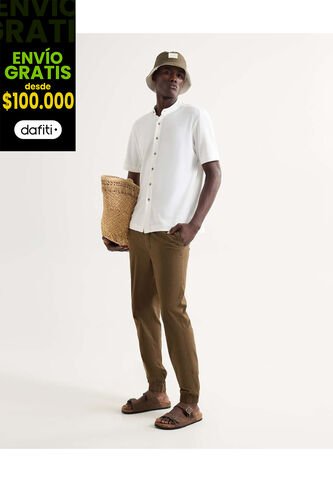 Pantalón Para Hombre Jogger Color Verde Marca Seven Seven #45071106 Seven Seven