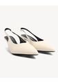 Tacones Bicolor Tipo Sandalia  Para Mujer Blanco Seven Seven de Seven Seven