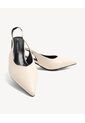 Tacones Bicolor Tipo Sandalia  Para Mujer Blanco Seven Seven de Seven Seven