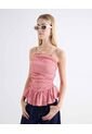 Blusa Vichy Encauchado Posterior  Para Mujer Rojo Seven Seven de Seven Seven