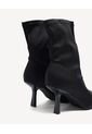 Botines Ajustados De Tacón Fino  Para Mujer Negro Seven Seven de Seven Seven