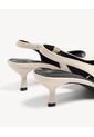 Tacones Bicolor Tipo Sandalia  Para Mujer Blanco Seven Seven de Seven Seven