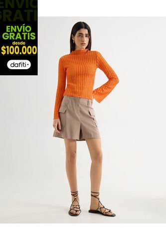 Short Para Mujer Mom Color Taupe Marca Seven Seven #28191083 Seven Seven