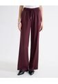 Pantalón Barrel Corte Curvo  Para Mujer Vino Seven Seven de Seven Seven