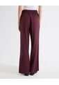 Pantalón Barrel Corte Curvo  Para Mujer Vino Seven Seven de Seven Seven
