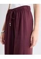 Pantalón Barrel Corte Curvo  Para Mujer Vino Seven Seven de Seven Seven