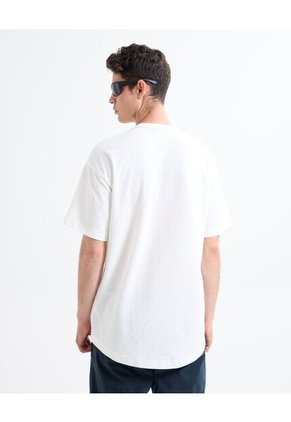 Camiseta Para Hombre Manga Corta Cuello Redondo Color Marfil Marca Seven Seven #45092683