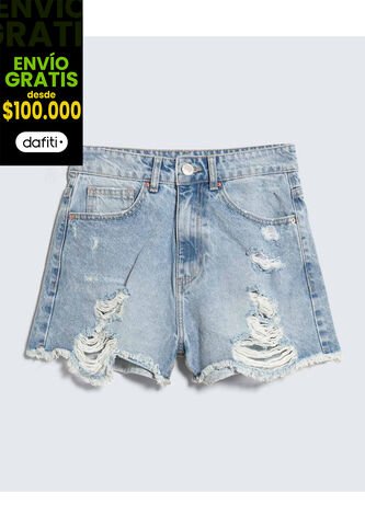 Short Para Mujer Relax Color Azul Marca Seven Seven #28191081 Seven Seven