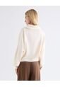 Saco Cuello Alto Half Zipper  Para Mujer Beige Seven Seven de Seven Seven