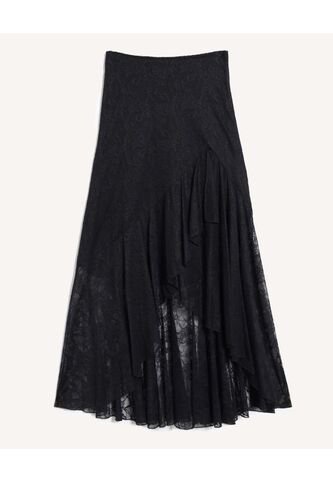 Falda Para Mujer Largo Color Negro Marca Seven Seven #28140961 Seven Seven