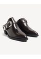 Botas Tipo Mules Western Con Hebilla  Para Mujer Café Seven Seven de Seven Seven