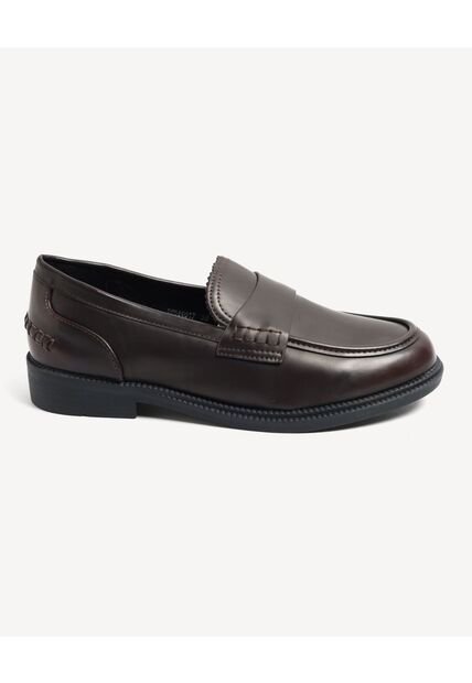 Mocasines De Acabado Pulido  Para Mujer Café Seven Seven