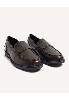 Mocasines De Acabado Pulido  Para Mujer Café Seven Seven