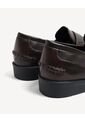 Mocasines De Acabado Pulido  Para Mujer Café Seven Seven de Seven Seven