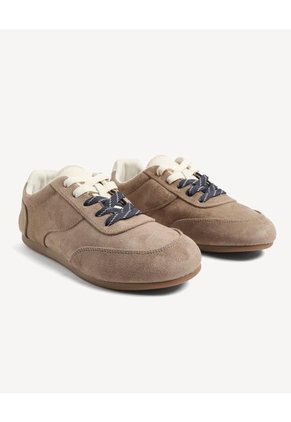Tenis De Detalles  Para Mujer Café Seven Seven