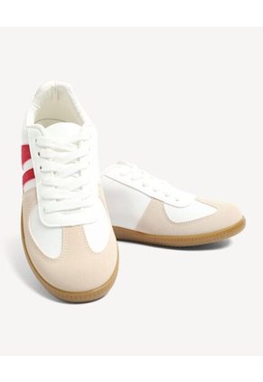 Tenis Casual De Textura  Para Mujer Blanco Seven Seven