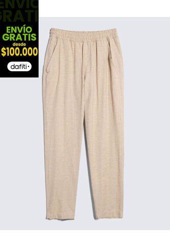 Pantalón Para Hombre Multiusos Plano Color Arena Marca Seven Seven #45071120 Seven Seven