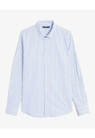 Camisa Para Hombre Manga Larga Sin Bolsillo Cuello Casual M Color Azul Marca Seven Seven #45012148 Seven Seven