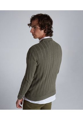 Saco Para Hombre Cuello Redondo Color Verde Oscuro Marca Seven Seven #45330212