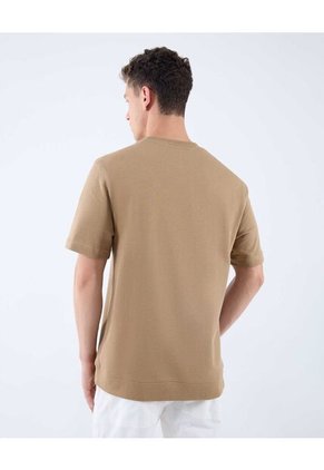 Camiseta Para Hombre Manga Corta Color Camel Marca Seven Seven #45092644