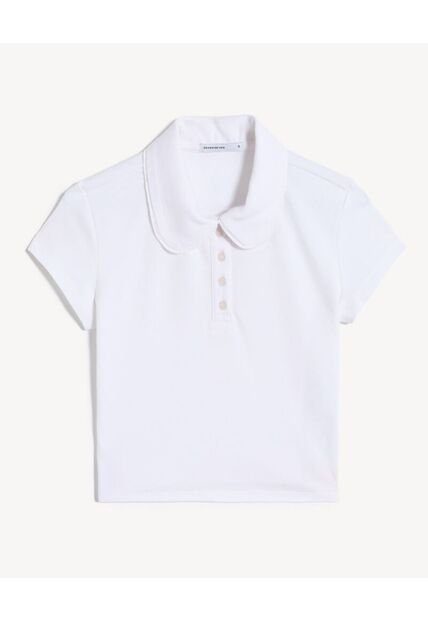 Camiseta Para Mujer Manga Corta Moda Color Crudo Marca Seven Seven #28096414