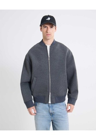 Chaqueta Bomber De Diseño Urbano  Para Hombre Gris Seven Seven Seven Seven