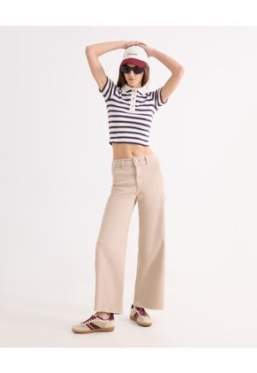 Camiseta Para Mujer Manga Corta Moda Color Marfil Marca Seven Seven #28096412