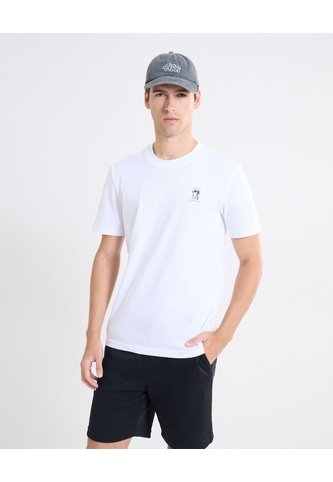 Camiseta Gráfico Discreto  Para Hombre Blanco Seven Seven Seven Seven