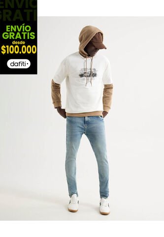 Jean Para Hombre Skinny Color Azul Marca Seven Seven #45160598 Seven Seven