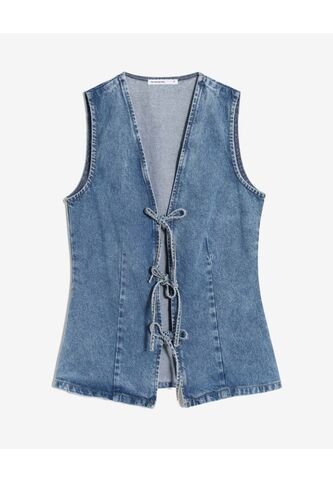 Chaleco Para Mujer Plano Color Azul Marca Seven Seven #28250154 Seven Seven