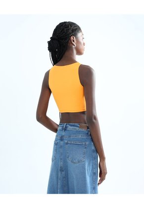 Camiseta Para Mujer Manga Sisa Color Naranja Marca Seven Seven #28095768