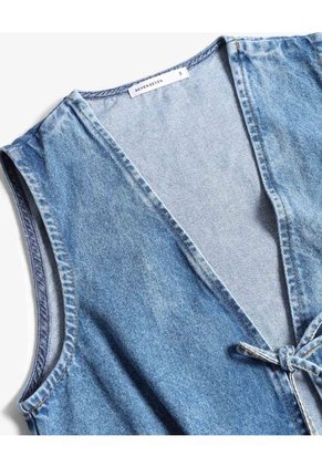 Chaleco Para Mujer Plano Color Azul Marca Seven Seven #28250154