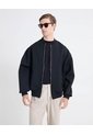 Chaqueta Bomber En Scuba  Para Hombre Negro Seven Seven de Seven Seven