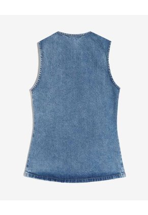 Chaleco Para Mujer Plano Color Azul Marca Seven Seven #28250154