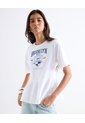 Camiseta Gráfico Brooklyn  Para Mujer Blanco Seven Seven de Seven Seven