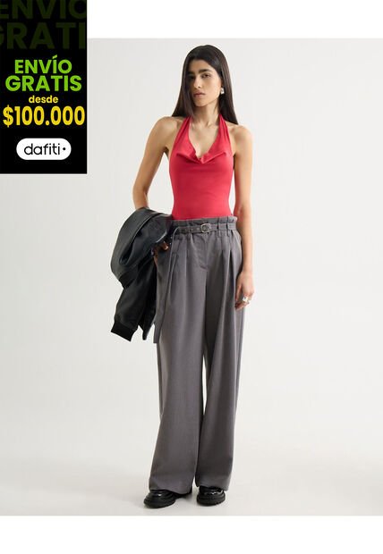 Pantalón Para Mujer Moda Color Gris Marca Seven Seven #28071893