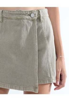 Short Para Mujer  Color Verde Oliva Marca Seven Seven #28191022