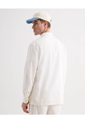 Camisa Para Hombre Manga Larga Sin Bolsillo Cuello Casual M Color Blanco Marca Seven Seven #45012182